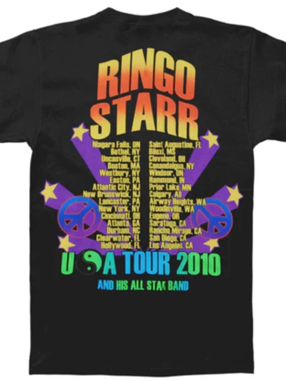 Ringo Starr 2010 Tour Slim Fit T-shirts